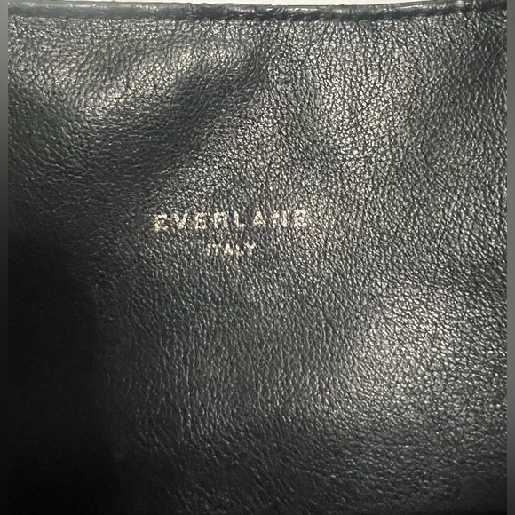 Pre owned Everlane Petra Italian Leather Magazine Tote Bag in Black Leather - Picture 5 of 8